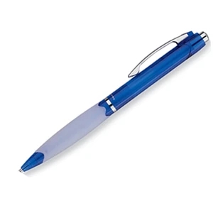 Plunge - Ballpoint Pen With Translucent Barrel And Wave Design On Grip Section