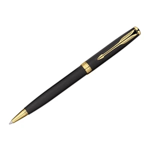 Sonnet (r) - Gold Trim - Matte Ball Pen With Elegant Finish On Clip And Trim