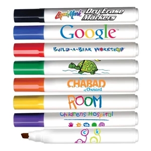 Dry Erase - Four Color Process - Dry Erase Chisel Tip Marker With, Low Odor Broadline Dry Erase Marker