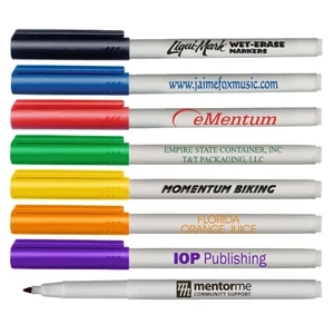 Wet-erase - Damp/wet Erase Marker. Fine Point , Gray Barrel. Made In Usa