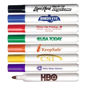Dry Erase - Direct Imprint - Low Odor Broadline Dry Erase Marker With Bullet Tip