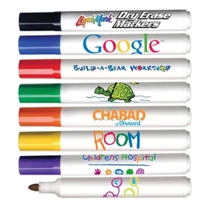 Dry Erase - Four Color Process - Low Odor Broadline Dry Erase Marker With Bullet Tip