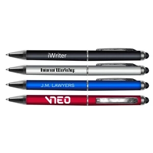 Iwriter (tm) - Stylus & Twist Retractable Ball Point Pen With Black Ink