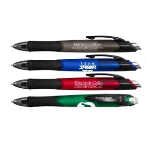 Metropolitan - Retractable Ballpoint Pen With Rubber Grip And Black Ink