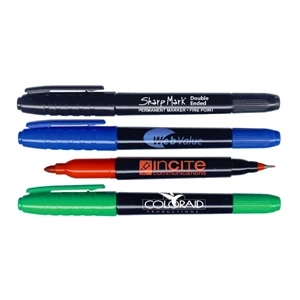 Sharp Mark (r) - Double Ended Fine And Medium Tip Combo Permanent Pocket Marker