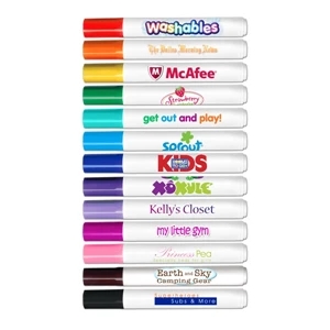 Washables - Four Color Process - Washable Marker - Conical Tip Washable Marker. Made In Usa