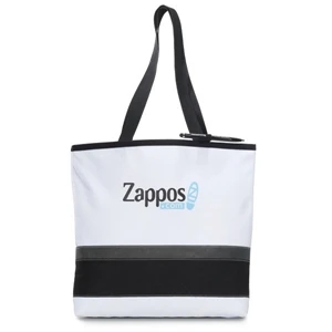 Oasis - Black-dark Gray - Convention Tote Bag With Pen Loop And 26.5" Shoulder Straps