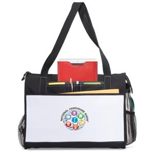 Merit - Black - Business Tote Bag With Oversized, Zippered Main Compartment