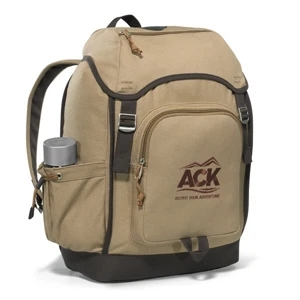 Heritage Supply (tm) Trek (tm) - Desert Sand - 12 Oz Cotton Computer Backpack With Expandable Side Pocket