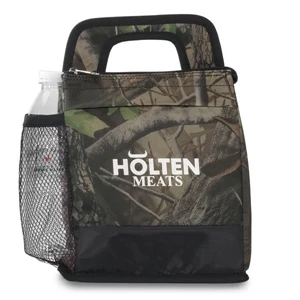 Delight - Camouflage - Lunch Cooler With Front Pocket And Top Zippered Closure