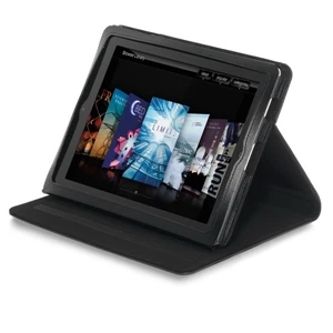 Brookstone (r) - Genuine Full Grain Leather Ipad (r) Stand With Cameral Hole Feature