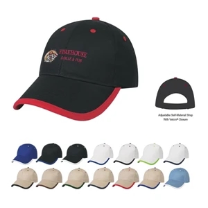 Hitwear (r) - Embroidery - 6 Panel Medium Profile Cap With Structured Crown And Pre-curved Visor
