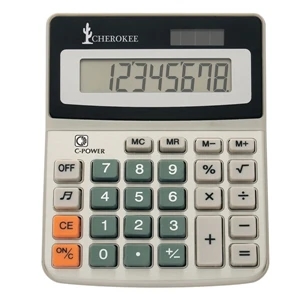 Solar Calculator With 8 Digit Display, Battery Included, Turn Sound On Or Off