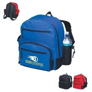 Level One - Silkscreen - Backpack With Main Compartment And Front Zippered Pocket