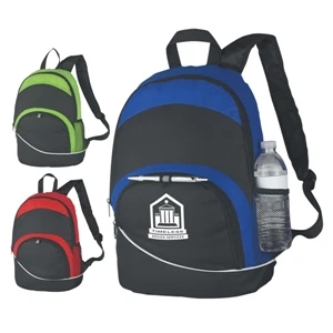 Curve - Silkscreen - Backpack Made Of 600d Polyester And Dobby Non-woven