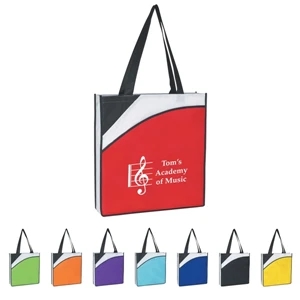 Conference - Non-woven Tote Bag With 24" Handles And Large Front Pocket