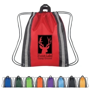 Large Reflective Sports Pack With Drawstring Closure And Carrying Handles