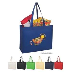 Silkscreen - Matte Laminated Non-woven Shopper Tote Bag With 24" Carrying Handles