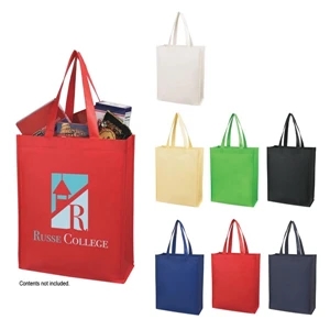 Matte 80 Gram Laminated Non-woven Shopper Tote Bag With 20" Carrying Handles