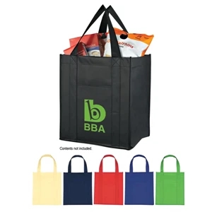 Matte Laminated Non-woven Tote Bag, 10" Gusset With Matching Covered Bottom Insert