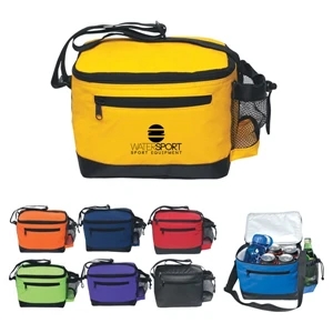 Kooler - Six Pack Cooler Bag With Top Zipper And Adjustable Shoulder Strap