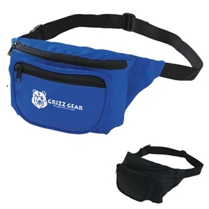 Deluxe Fanny Pack With 44" Maximum Belt Size, Black Trim, 420 Denier Coated Nylon