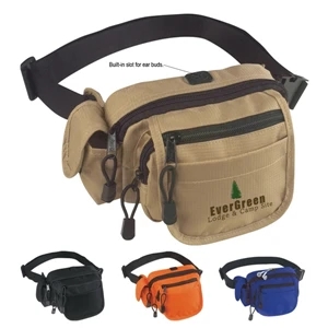 All-in-one - Fanny Pack, Ripstop Nylon With Adjustable Waist Strap And Inside Mesh Pocket
