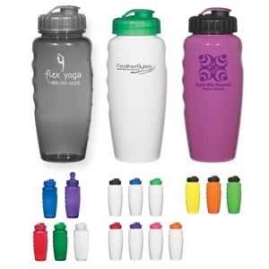 Hitgreen (tm) Poly-clear (tm) - Gripper Bottle With Leak Resistant Super Sipper Lid, 30 Oz