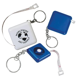 Tape-a-matic - Key Tag With 40" Cloth Tape Measure, Metric And Inch Scale