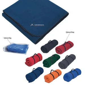 Fleece Stadium Blanket With Whip Stitch, Made Of 260 Grams Of Polyester Fleece