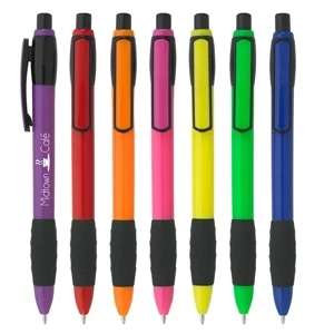 The Curlew - Pen With Rubber Grip For Writing Comfort And Control. Plunger Action