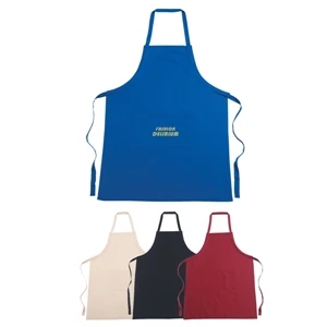 Silkscreen - Colored, 100% Cotton Apron With 1 Front Pocket And Adjustable Tie Strap