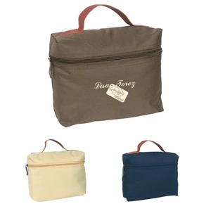 Cosmo - Bag With Zipper And Leatherette Handle, Made Of 300 Denier Polyester