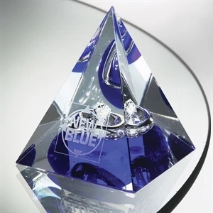 Pharaoh - Art Glass Award Featuring Luminescent Materials Which Glow In The Dark