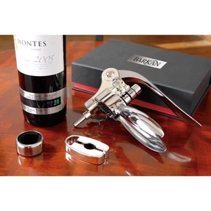 Connoisseur Iii - Deluxe Set With Foil Cutter, Wine Thermometer, Wine Collar And Wine Opener