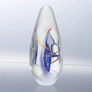 Quarto - Frosted Art Glass Award Offers Beauty And Flexibility Of Imprint