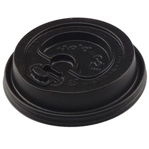 The 500 Line - Black Lid Fits 12 Oz - 20 Oz - Lids For Insulated Paper Cups