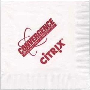 500 Line - White Recycled Material Folded Three Ply Dinner Napkin, 1/4 Fold, 8.5" X 8.5"