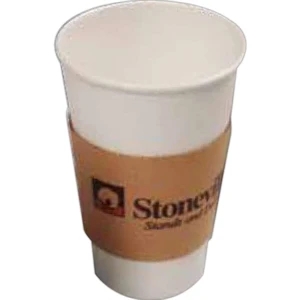 Coffee Clutch 500 Line - Kraft - Insulated Clutches, Fits 10 To 16 Oz. Cups