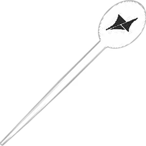 500 Line - Appetizer Pick With Oval Top And Pointed Ends. Product Can Be Recycled