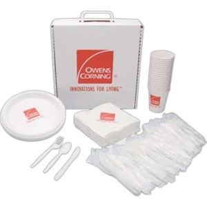 500 Line - 10 Working Days - Hospitality Pack Ensemble Includes Napkins, Plates, Cups And Box