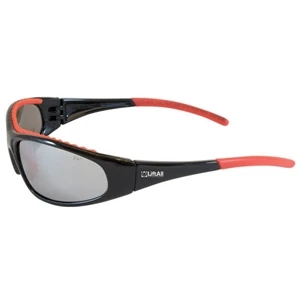 Flashfire - Silver Lens/black And Red Trim - Lightweight, Sporty Design Safety/recreational Glasses