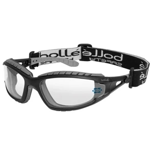 Bolle (r) Tracker (tm) - Clear Lens - Safety Glasses With Rubberized Eye Seal For Protection Against Dust And Debris