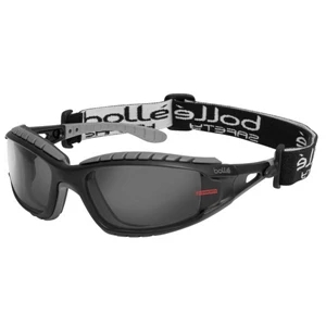 Bolle (r) Tracker (tm) - Gray Lens - Safety Glasses With Rubberized Eye Seal For Protection Against Dust And Debris