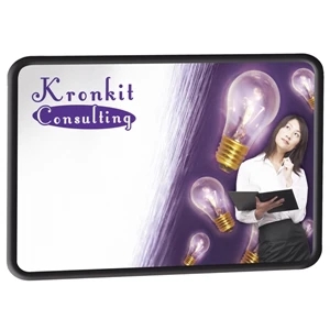 Brilliant Boards - Black Flexible Pvc Frame Dry Erase Board And Hanging Hardware
