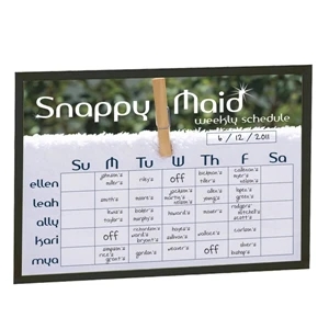Brilliant Boards - Black Wood Frame Dry Erase Board With Hanging Hardware