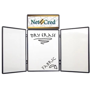 Show 'n Write - Dual Table Top 4' Kit With Display And Graphic Header. Dry Erase Board On One Side