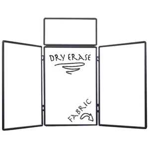 Show 'n Write - Dual Table Top 6' Display Kit. Dry Erase Board On One Side