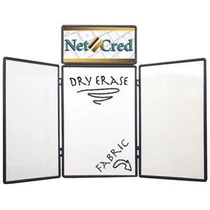Show 'n Write - Dual Table Top 6' Kit With Display And Graphic Header. Dry Erase Board On One Side