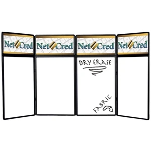 Show 'n Write - Dual Table Top 8' Kit With Display And Graphic Header. Dry Erase Board On One Side